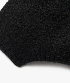 beret en maille femme noir standard chapeaux lunettes de soleilF195301_2
