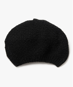 beret en maille femme noir standard chapeaux lunettes de soleilF195301_3
