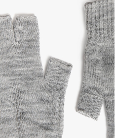 gants mitaines en maille fine femme[missing] gris bonnets echarpes gantsF195701_4