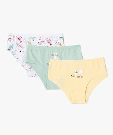 GEMO Shorties à motifs chats fille (lot de 3) Imprimé