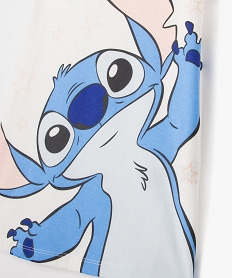 chemise de nuit a manches courtes motif stitch fille - disney blancF197801_2