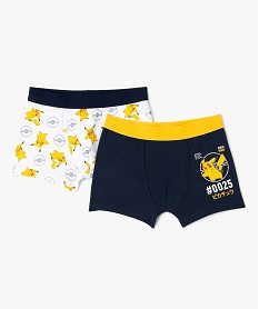 boxers a motifs pikachu garcon (lot de 2) - pokemon bleuF199201_4