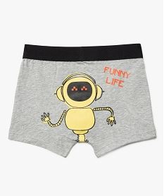 boxers en coton stretch avec motifs robots (lot de 2) garcon multicoloreF199501_3