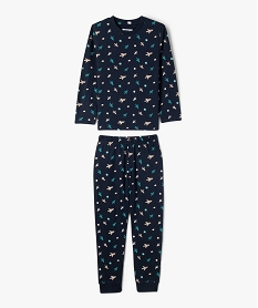pyjama en coton 2 pieces a motif fusees garcon bleuF200201_4