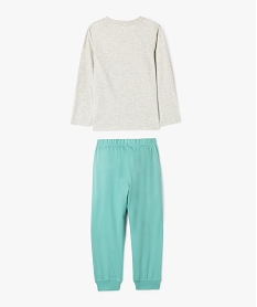 pyjama en coton 2 pieces a motif fusee garcon beigeF200301_3