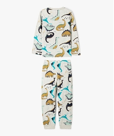 pyjama en coton 2 pieces a motif dinosaures garcon beigeF200401_3