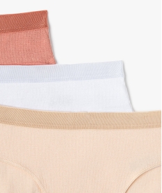 culottes unies avec ceinture satinee fille (lot de 3) multicoloreF201601_2