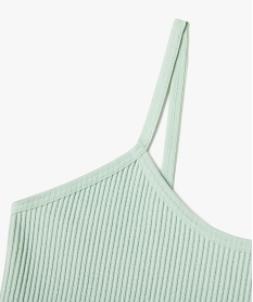 brassiere en maille cotelee a fines bretelles fille vert sous-vetementsF202101_4