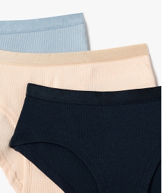 shorties unis avec ceinture satinee fille (lot de 3) multicoloreF202401_2