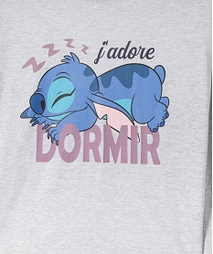 pyjama motif stitch fille - disney grisF203201_2