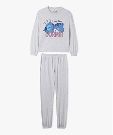 pyjama motif stitch fille - disney grisF203201_4