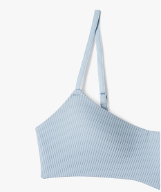 soutien-gorge a bonnets moules en maille cotelee fille bleu sous-vetementsF203801_2
