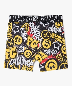 boxer microfibre douce imprimee garcon - freegun noirF204201_3