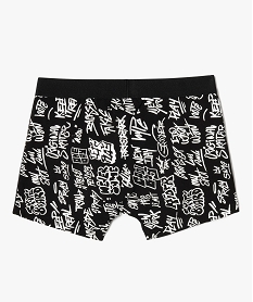 boxers en coton stretch garcon (lot de 2) noirF205301_3
