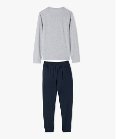 pyjama leger 2 pieces en jersey de coton garcon grisF205501_3