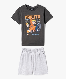 pyjashort avec motif manga garcon - naruto grisF205901_4