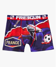 boxer microfibre imprime equipe de france de football homme - freegun bleu boxers et caleconsF206401_4