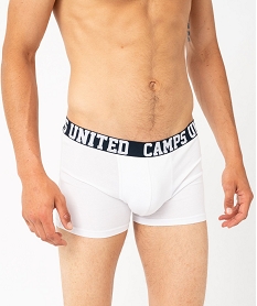 boxer en coton stretch unis homme (lot de 2) - camps united bleu boxers et caleconsF206901_4