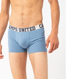 boxer en coton stretch unis homme (lot de 2) - camps united bleu boxers et caleconsF207001_4
