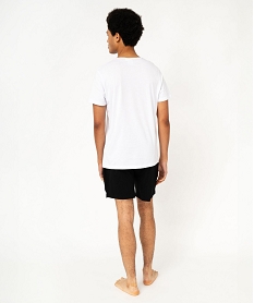 pyjashort en coton imprime homme - goldorak blancF207601_3