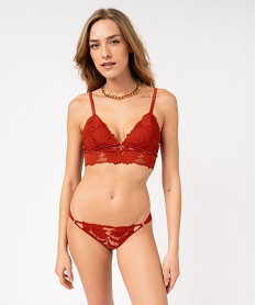 soutien-gorge triangle en dentelle avec mousses amovibles rouge soutien gorge sans armaturesF211801_3