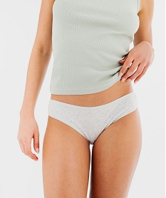 culotte en maille cotelee femme (lot de 2) rose culottesF213901_2
