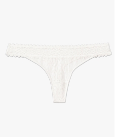 string en dentelle femme blanc strings tangasF214801_4