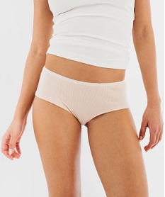 shorty en maille cotelee femme (lot de 2) rose shortiesF215801_2