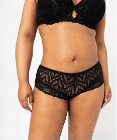 GEMO Shorty en dentelle femme grande taille noir standard