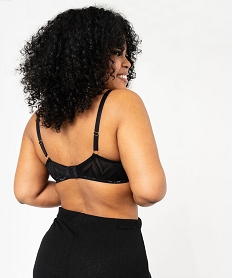 soutien-gorge grande taille emboitant a armatures en dentelle noir sous-vetementsF217401_3