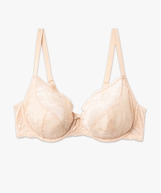 soutien-gorge grande taille emboitant a armatures en dentelle beige sous-vetementsF217501_4