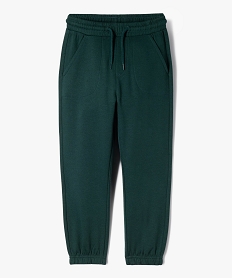 GEMO Pantalon de jogging uni avec taille élastique garçon navy