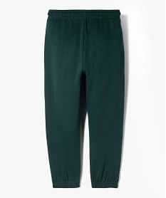pantalon de jogging uni avec taille elastique garcon vert pantalonsF219401_3