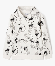 sweat a capuche imprime all over garcon - dragon ball super blanc sweatsF221101_1