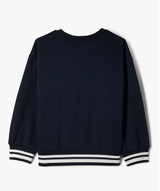 sweat en molleton pique imprime garcon - lulucastagnette bleu sweatsF221201_4