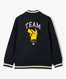 sweat boutonne avec motif dans le dos garcon - pokemon bleu sweatsF221701_3