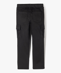pantalon cargo resistant garcon noir standard pantalonsF223501_4