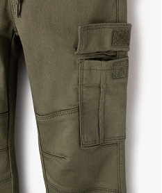 pantalon cargo resistant garcon kaki standard pantalonsF223601_2