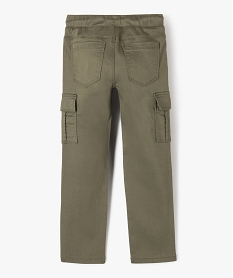 pantalon cargo resistant garcon kaki standard pantalonsF223601_4