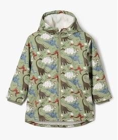 GEMO Manteau à capuche imperméable doublé peluche garçon Imprimé