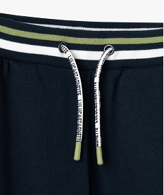 pantalon en maille avec revers garcon - lulucastagnette bleu pantalonsF226801_2