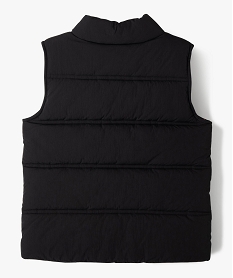 blouson sans manches matelasse avec col montant garcon noir standard blousons et vestesF228301_4