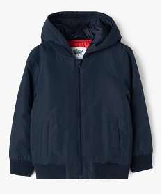 GEMO Blouson bomber à capuche garçon navy