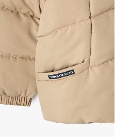 blouson double polaire a capuche et manches amovibles garcon - lulucastagnette beige standard blousons et vestesF228701_3