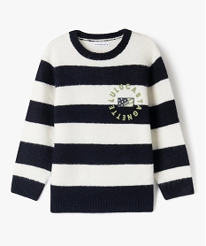 GEMO Pull rayé en maille garçon - LuluCastagnette Imprimé