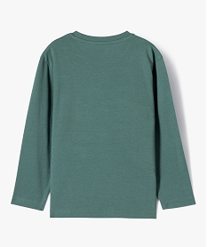tee-shirt a manches longues avec motif dinosaures et sequins reversibles garcon vert tee-shirtsF233201_4