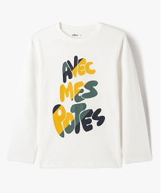 tee-shirt a manches longues avec motif garcon beige tee-shirtsF233401_4