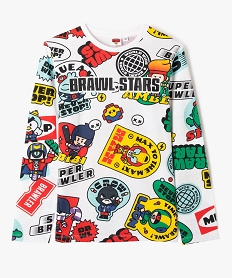 tee-shirt manches longues imprime garcon - brawl stars multicolore tee-shirtsF233901_4