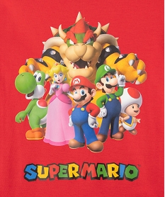 tee-shirt manches longues en coton imprime garcon - super mario rouge tee-shirtsF234201_2