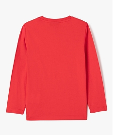 tee-shirt manches longues en coton imprime garcon - super mario rouge tee-shirtsF234201_3